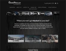 Tablet Screenshot of goodfellasautogroup.com